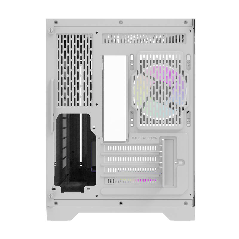 Darflash FT418 datora korpuss + 6 aRGB ventilatori (balts)