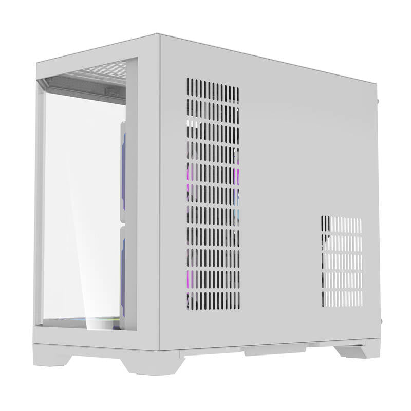 Darflash FT418 datora korpuss + 6 aRGB ventilatori (balts)
