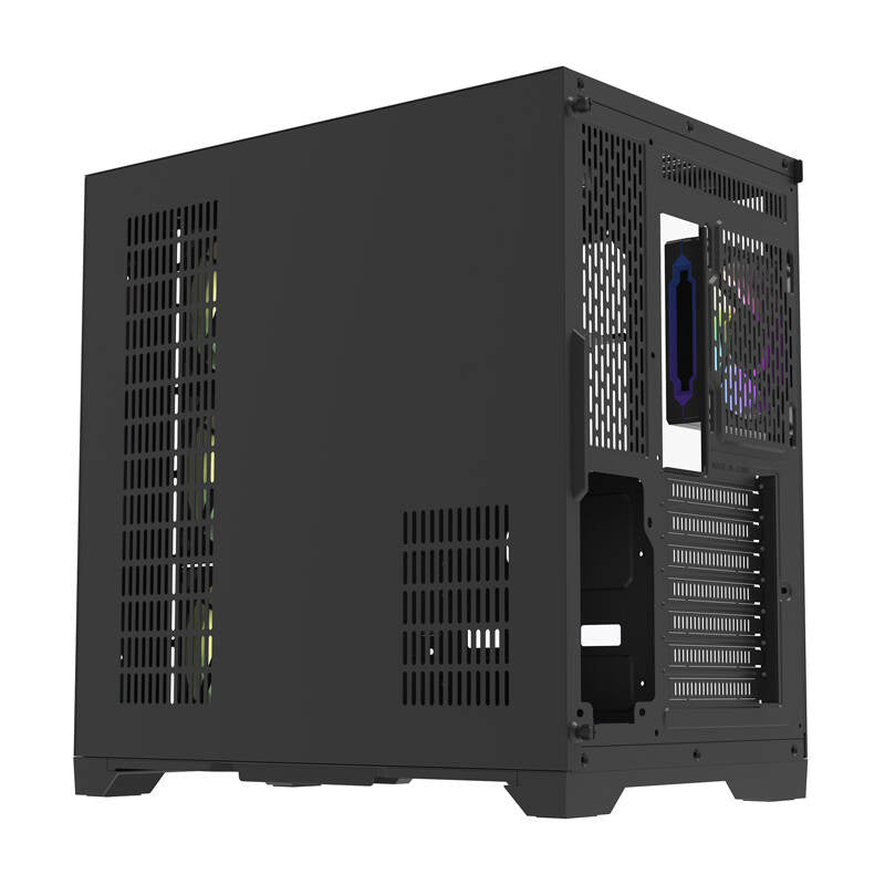 Darflash FT418 PRO datora korpuss + 7 aRGB ventilatori (melns)