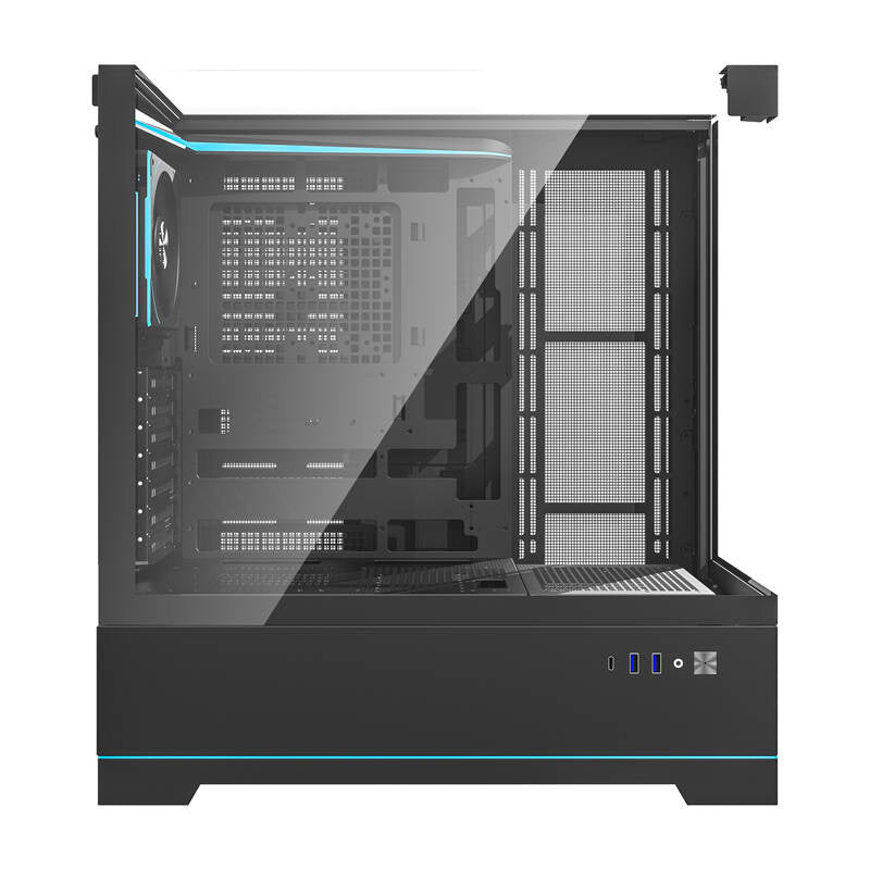 Darkflash DY450 ​​PRO datora korpuss (melns) + 1 ventilators