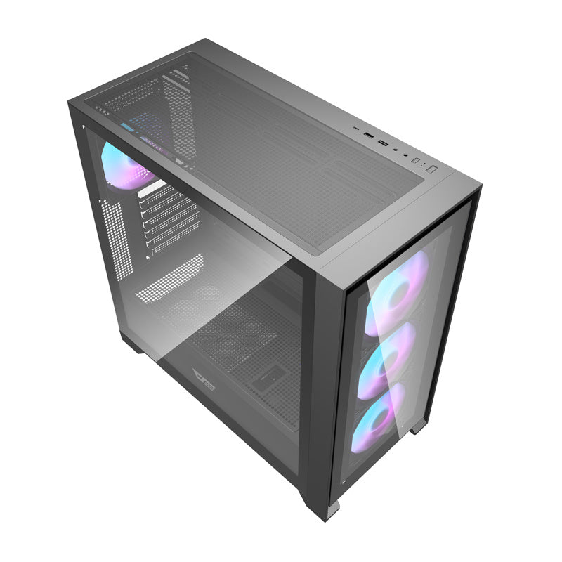 Darkflash DRX90 glass computer case (black)