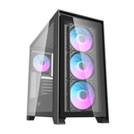 Darkflash DRX90 glass computer case (black)