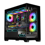 Darkflash C218M datora korpuss + 6 ARGB ventilatori (melns)