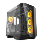 Darkflash DY470 datora korpuss (melns) + 4 ventilatori