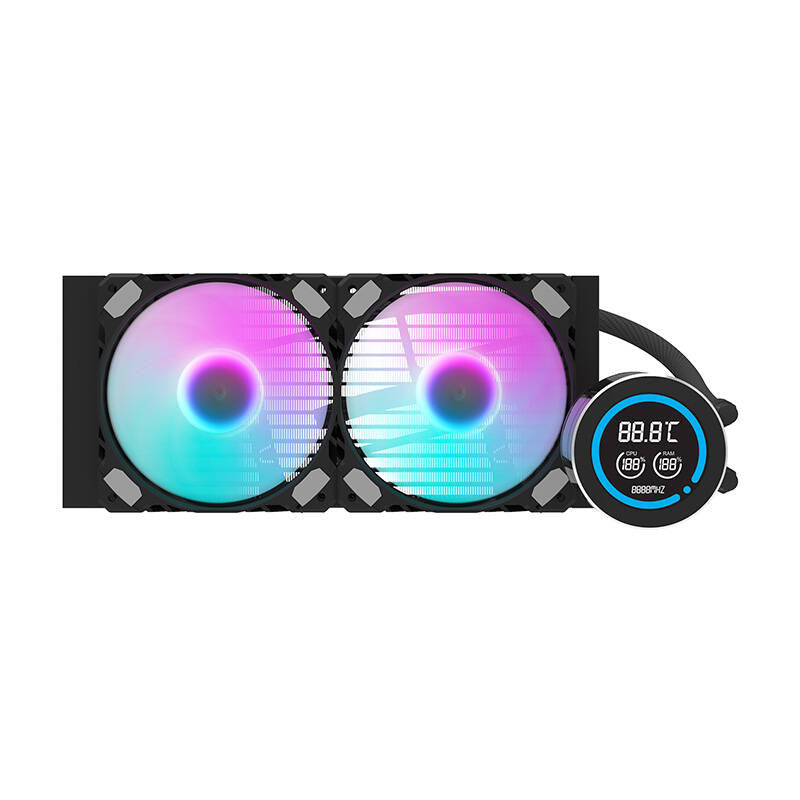 Darkflash datora radiators DN-D240 MELNS