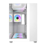 Darkflash TH285 datora korpuss (balts) + 4 ventilatori