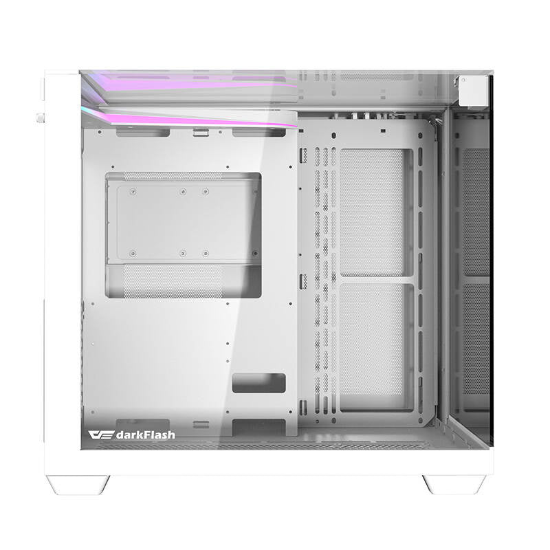Darkflash TH285 datora korpuss (balts) + 4 ventilatori