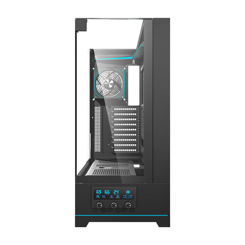 Darkflash DY450L PRO datora korpuss (melns) + 1 ventilators