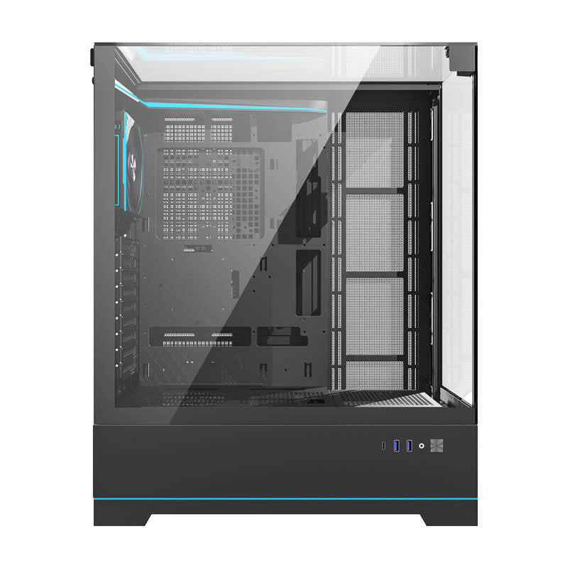 Darkflash DY450L PRO datora korpuss (melns) + 1 ventilators