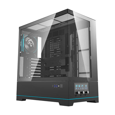 Darkflash DY451 PRO datora korpuss (melns) + 1 ventilators