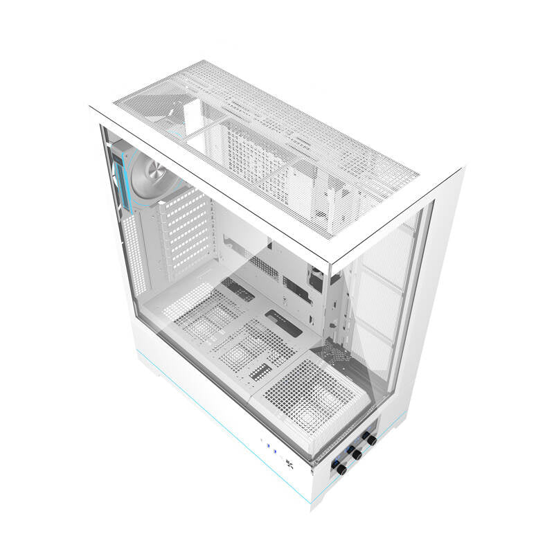Darkflash DY451L PRO datora korpuss (balts) + 1 ventilators