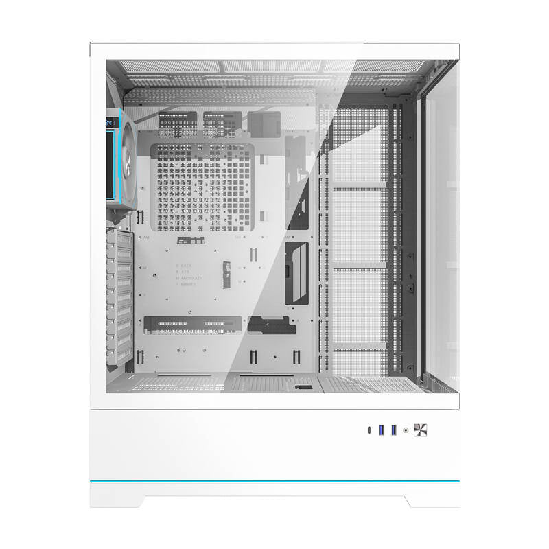 Darkflash DY451L PRO datora korpuss (balts) + 1 ventilators