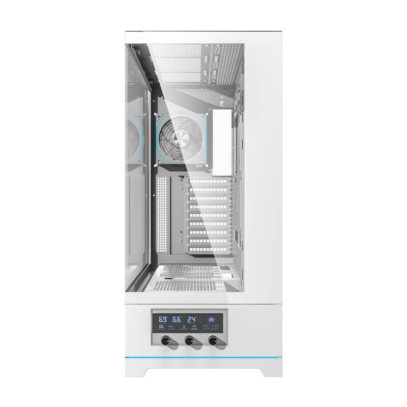 Darkflash DY451L PRO datora korpuss (balts) + 1 ventilators