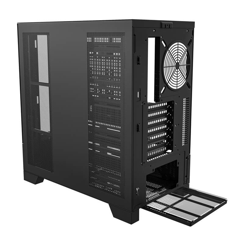 Darkflash DY451 datora korpuss bez ventilatoriem (melns)