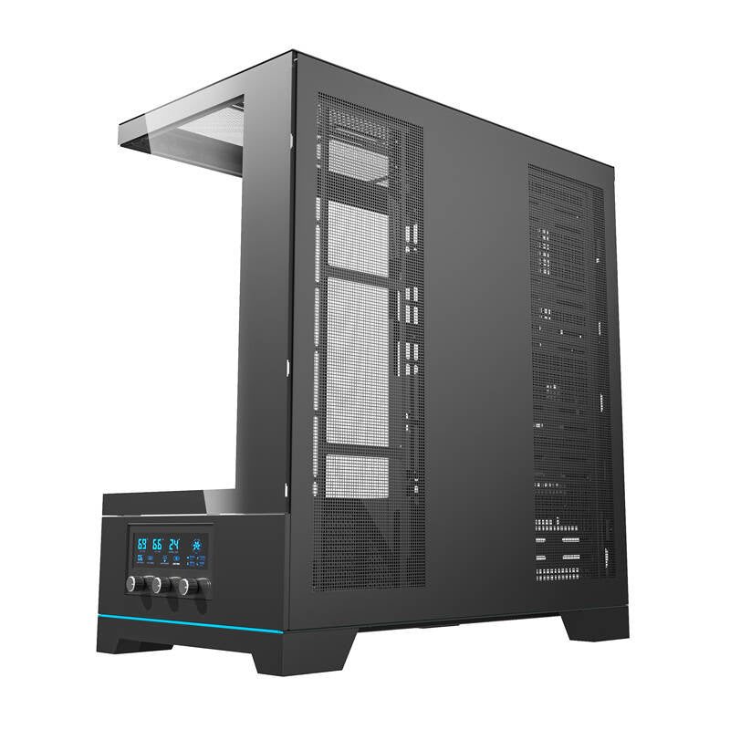 Darkflash DY451 datora korpuss bez ventilatoriem (melns)