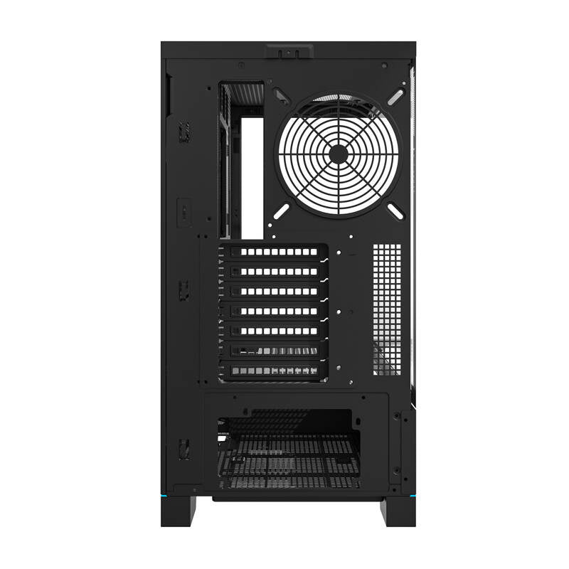Darkflash DY451 datora korpuss bez ventilatoriem (melns)