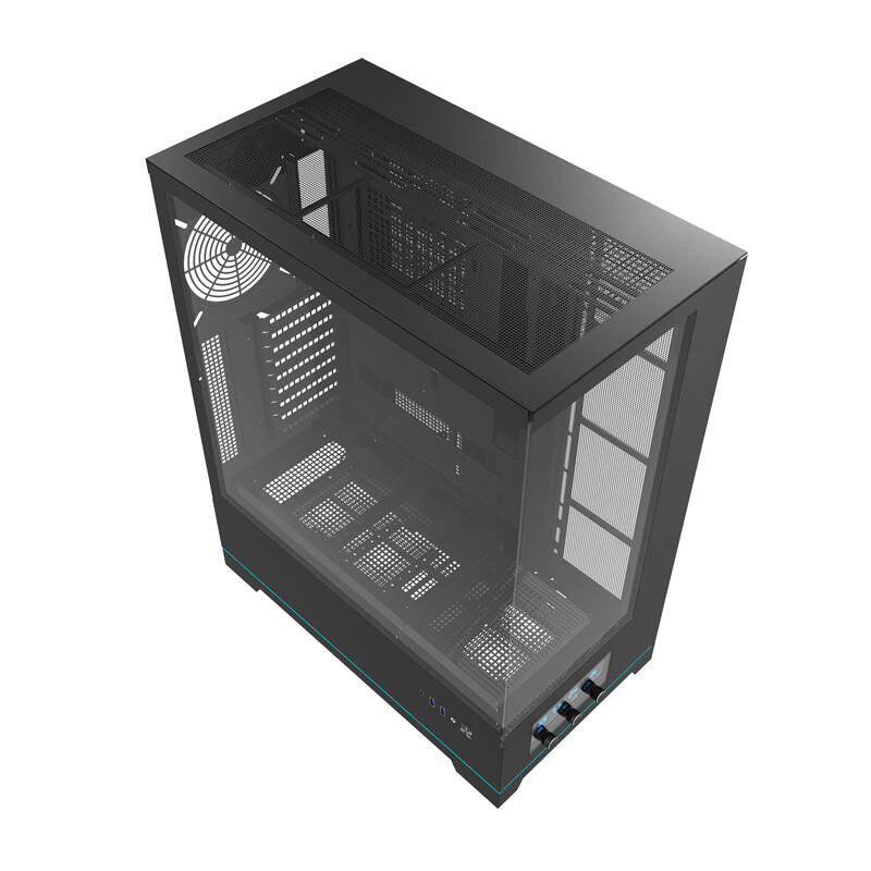 Darkflash DY451 datora korpuss bez ventilatoriem (melns)