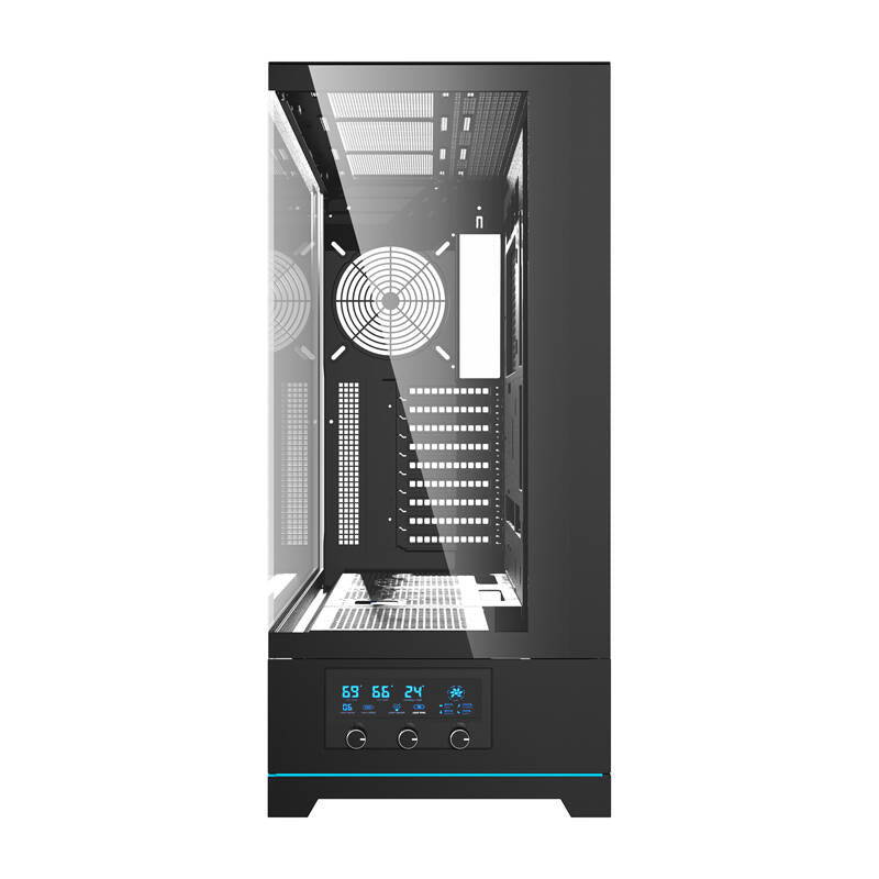 Darkflash DY451 datora korpuss bez ventilatoriem (melns)