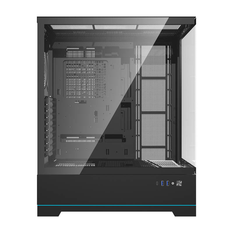 Darkflash DY451 datora korpuss bez ventilatoriem (melns)