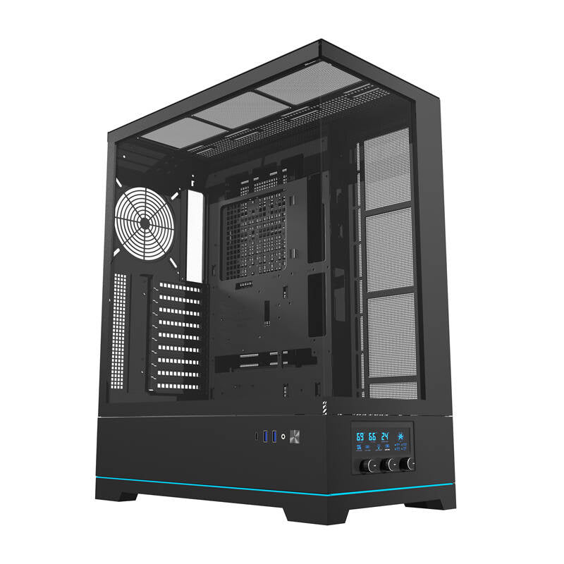 Darkflash DY451 datora korpuss bez ventilatoriem (melns)
