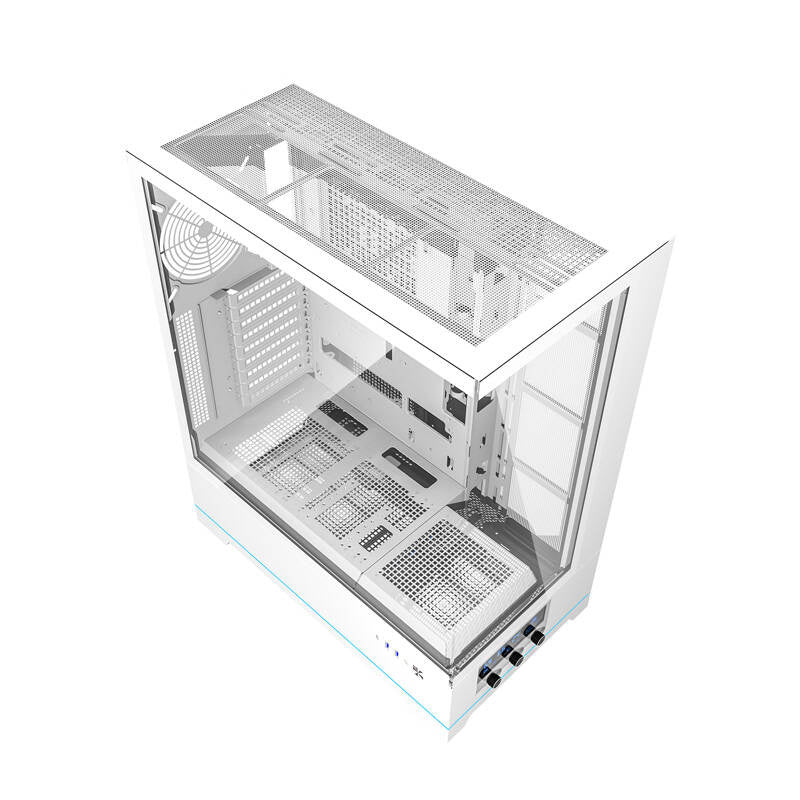 Darkflash DY451L datora korpuss bez ventilatoriem (balts)