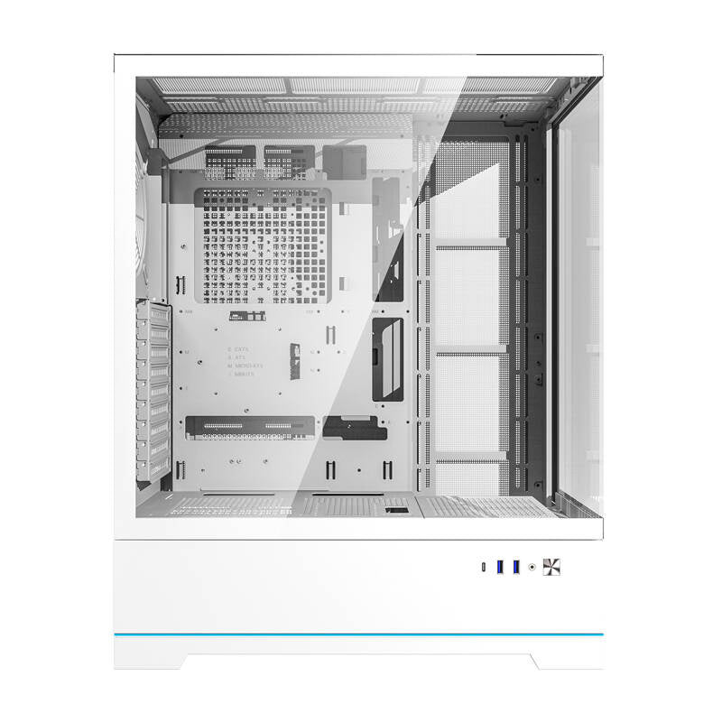 Darkflash DY451L datora korpuss bez ventilatoriem (balts)