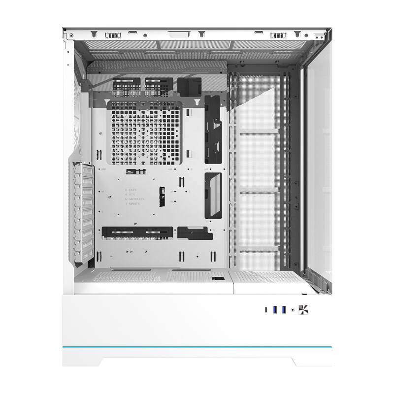 Darkflash DY451L datora korpuss bez ventilatoriem (balts)