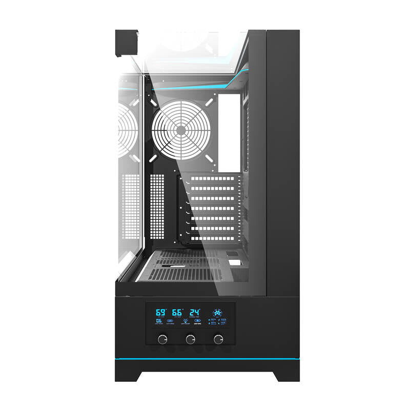 Darkflash DY450 ​​datora korpuss bez ventilatoriem (melns)