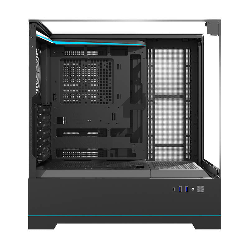 Darkflash DY450 ​​datora korpuss bez ventilatoriem (melns)