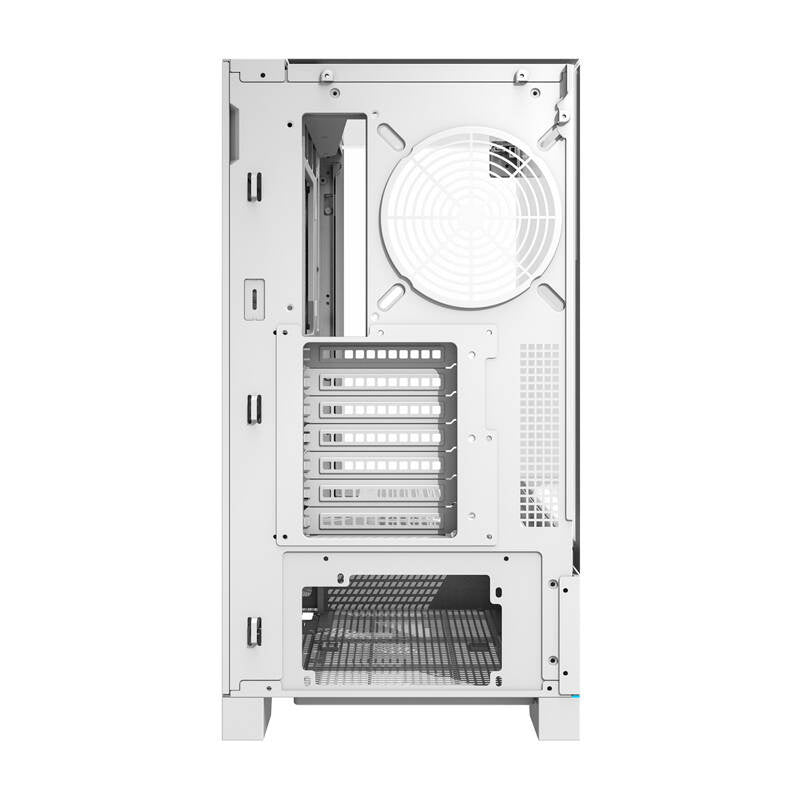Darkflash DY450 ​​datora korpuss bez ventilatoriem (balts)
