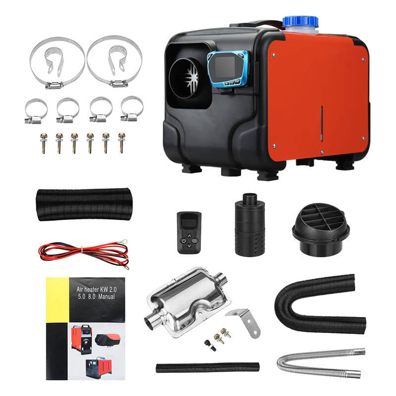 Parking heater Blitzwolf BW-AH-H2B, 5kw with AC input + adapter + controller with display