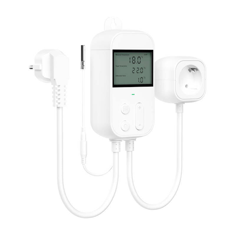 Termostatiskais temperatūras regulators kontaktligzdai Meross MTS960HK (HomeKit)