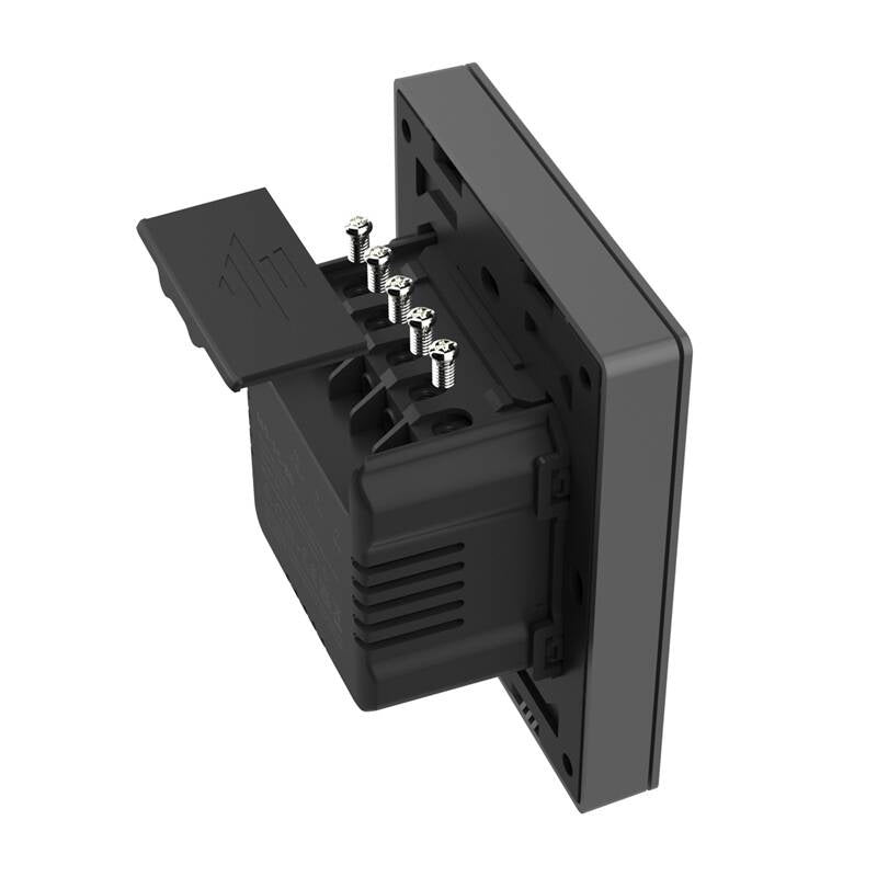 Viedais WiFi sienas slēdzis SONOFF M5-1C-80 (1 kanāls, rāmim, grafīts)
