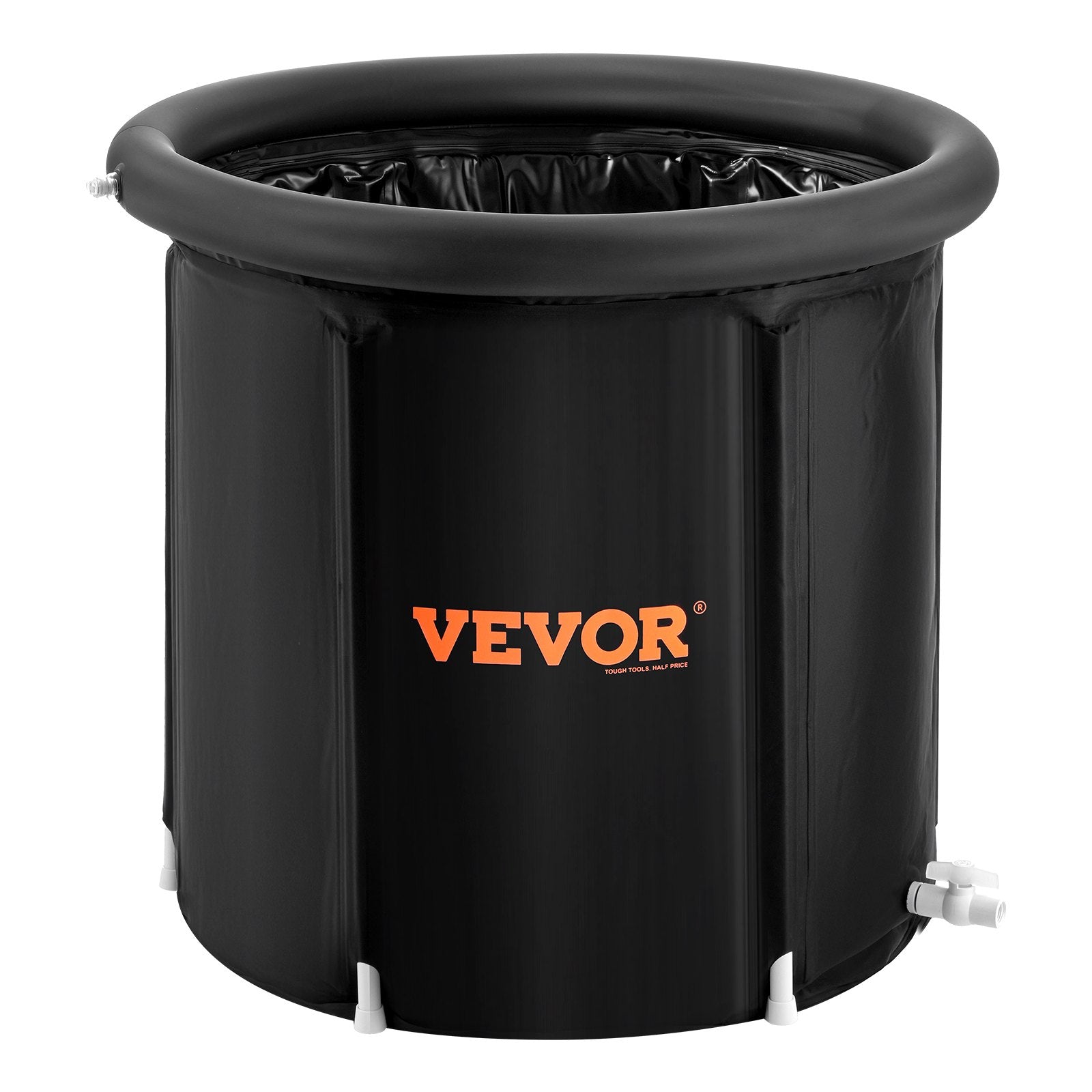 VEVOR Ice Bath Tub, 80 cm Long Cold Water Therapy Plunge Tub for Athletes, Portable Outdoor Ice Barrel Plunge Pool for Recovery, 341L Inflatable Folding Bathtub with Cover, Home Ice Pod for Adult