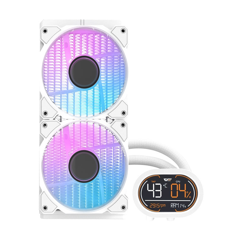 Darkflash DH240D CPU ūdens dzesētājs (balts)