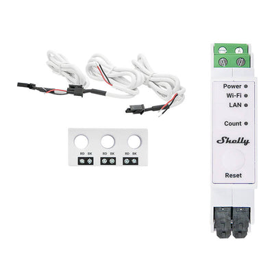 Shelly Pro 3EM-3CT63 WIFI 1/3-kanālu enerģijas patēriņa mērītājs