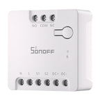 SONOFF MINI-D viedais WiFi vielas slēdzis (maiņstrāvas/līdzstrāvas 12–48 V, sausais kontakts)
