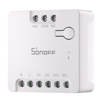 SONOFF MINI-D viedais WiFi vielas slēdzis (maiņstrāvas/līdzstrāvas 12–48 V, sausais kontakts)