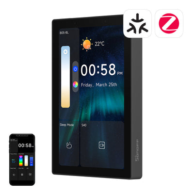 SONOFF NSPanel Pro 120 viedais vadības panelis ar WiFi/Bluetooth/ZigBee atbalstu (melns)