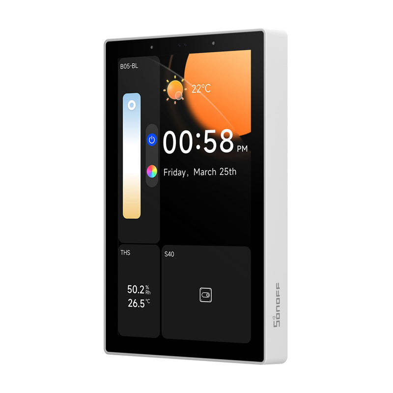 SONOFF NSPanel Pro 120 viedais vadības panelis ar WiFi/Bluetooth/ZigBee atbalstu (balts)