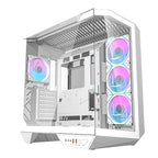 Darkflash DY470 datora korpuss (balts) + 4 ventilatori + GPU kronšteins