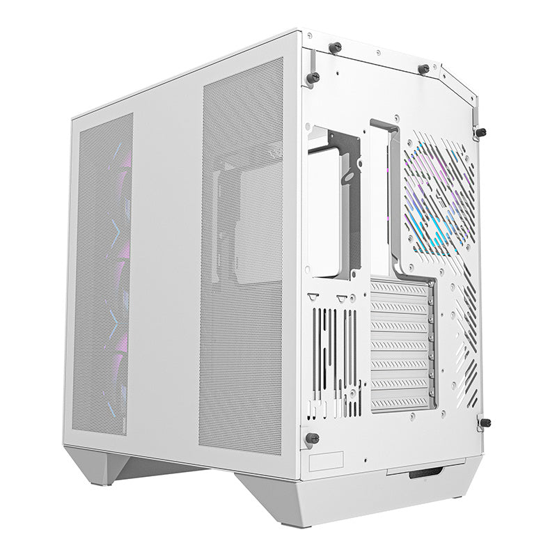 Darkflash DY470 datora korpuss (balts) + 4 ventilatori + GPU kronšteins