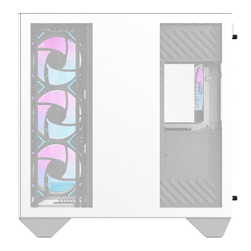 Darkflash DY470 datora korpuss (balts) + 4 ventilatori + GPU kronšteins