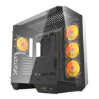 Darkflash DY470 datora korpuss (melns) + 4 ventilatori + GPU kronšteins