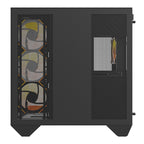 Darkflash DY470 datora korpuss (melns) + 4 ventilatori + GPU kronšteins