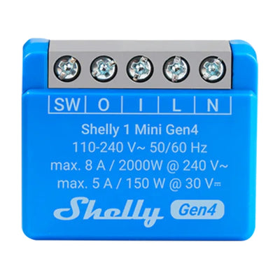 Shelly 1 Mini Gen4 kontrolieris Zigbee/Matter