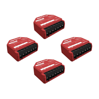 Shelly 1PM Gen3 komplekts ar 4 kontrolieriem, WiFi/Bluetooth