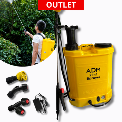 ADM 2-in-1 Battery-Powered & Manual Pumping Sprayer, SKU: 523_boxdmg | OUTLET