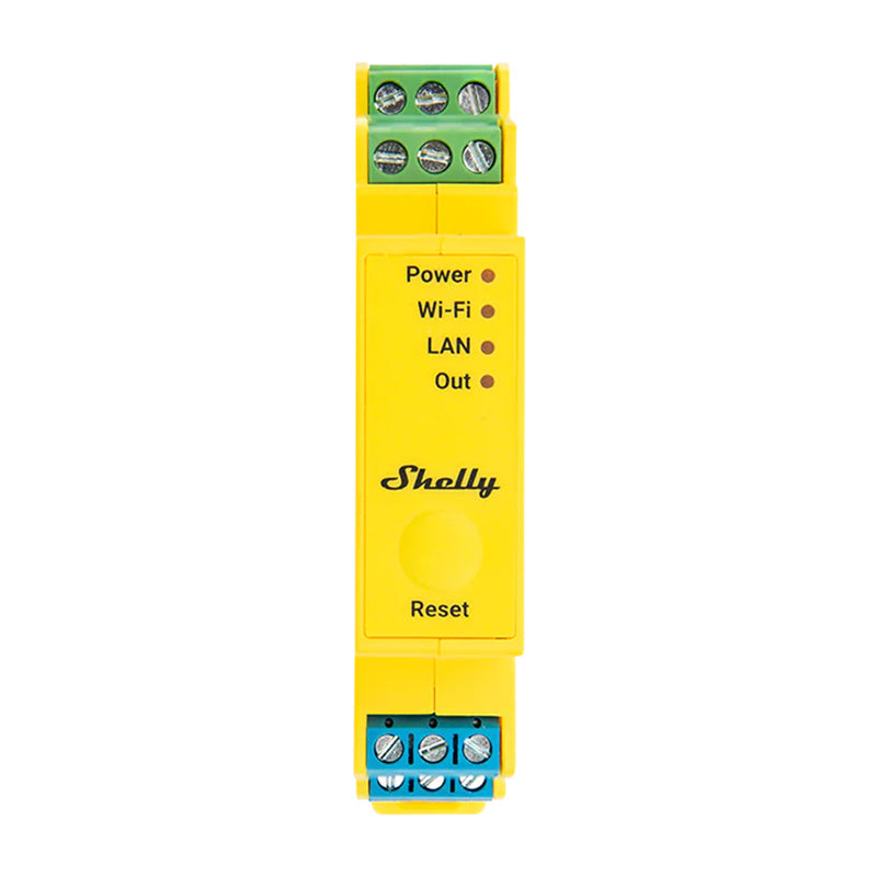 Shelly RGBWW Pro WiFi 5 kanālu DIN sliedes apgaismojuma kontrolieris