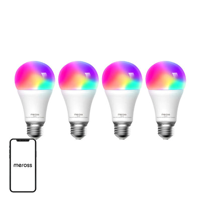 Meross MSL120 WiFi viedā LED spuldze (HomeKit) (četru spuldzīšu komplekts)